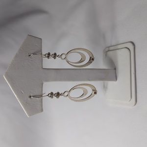 Elle Brand Sterling Silver Genuine Ruby Earrings